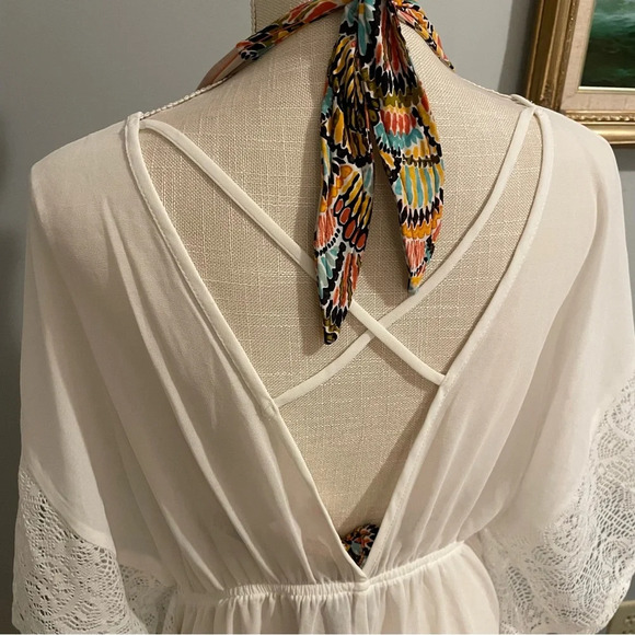 Swim Separates Bundle - Swim Shorts, Halter Bikini Top and Sheer Coverup - Picture 5 of 15